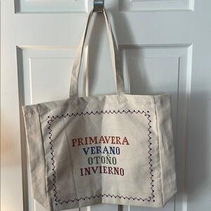 Sezane NEW Primavera Canvas Tote Bag ♥️